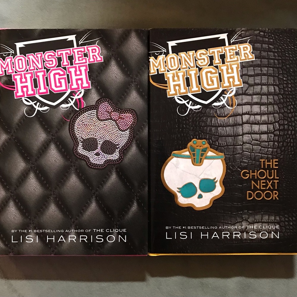 Lot of 2 Monster High HARDCOVER book by Lisi Harrison